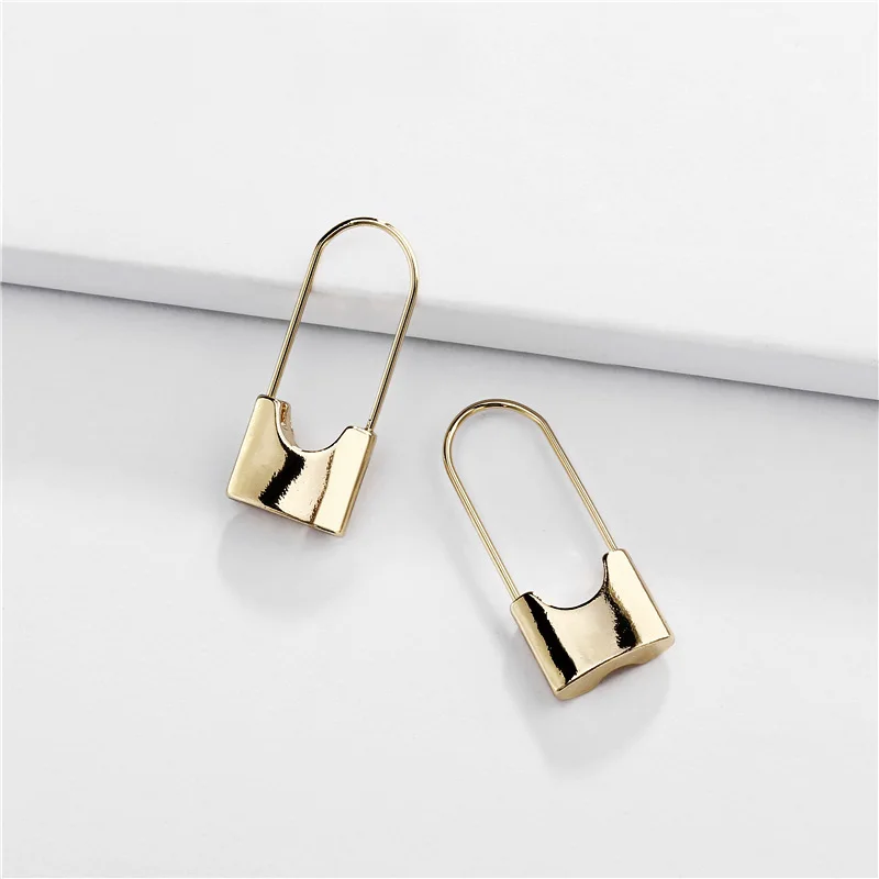 Модные ювелирные изделия висячие серьги в форме замка массивные для