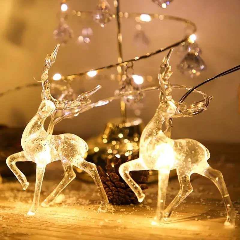 

Deer LED String Light 1.5/3m 10/20LEDs String Light USB Battery Power Christmas LED Lamp String For Home Wedding Party New Year