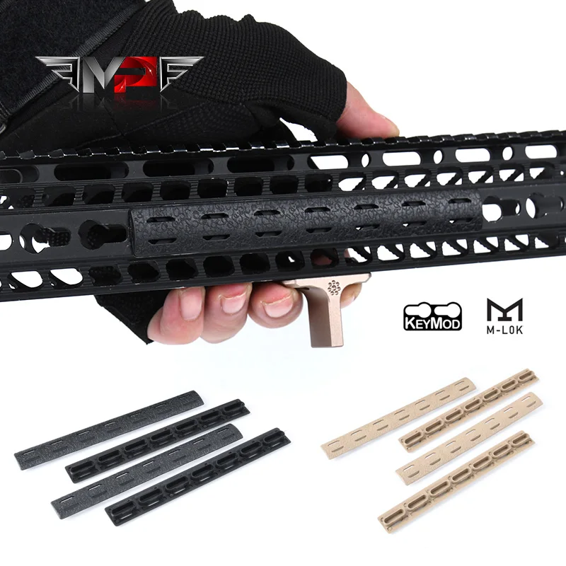 

WADSN Tactical BCM Polymer MLOK Keymod Rail Cover 5Piece AR15 Handguard Panel Rail Cover Mount Weapon Hunting Rifle Accessories