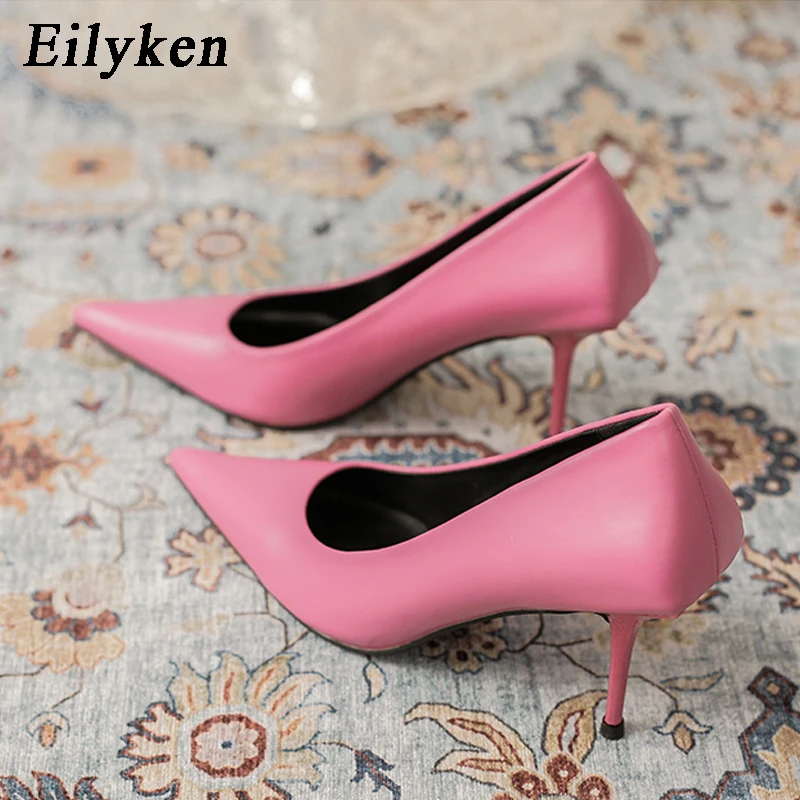 Eiyken-zapatos de tacón alto de punta estrecha para mujer, calzado de stripper Sexy, color verde, 2022