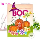 Металлические штампы для скрапбукинга на Хэллоуин, силиконовые штампы, трафарет для скрапбукинга, украшения для рукоделия