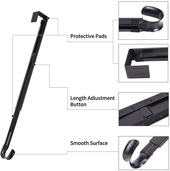 Вешалка для венка металлическая телескопическая без отверстий из нержавеющей