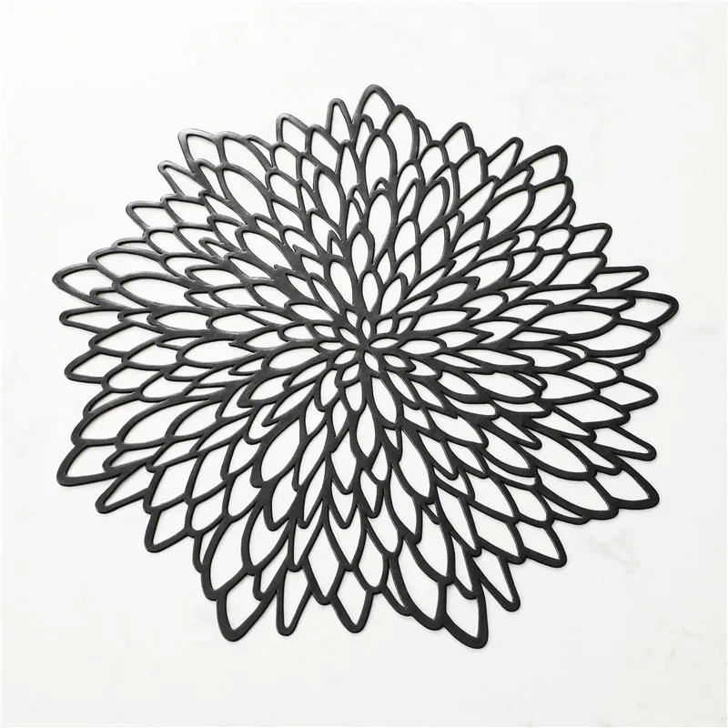 

2/4/6pcs PVC Non-Slip Placemat Table Hot Pad Kitchen Mat Table Placemats For Dining Table Mat Drink Cup Coasters Heat Insulation