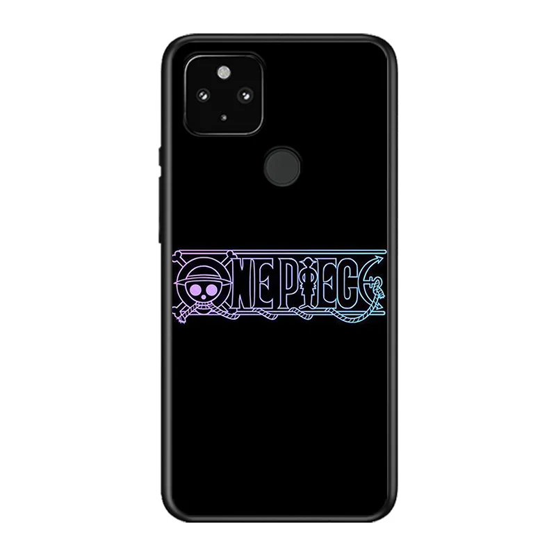

Anime One Piece Luffy Soft TPU Silicone Black Cover For Google Pixel 5 4A 5G 4 XL Phone Case