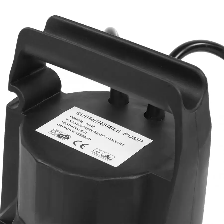 750W Погружные насосы для чистой/насос для грязной воды для бассейн, пруд утечка стока погружной водоотливной насос