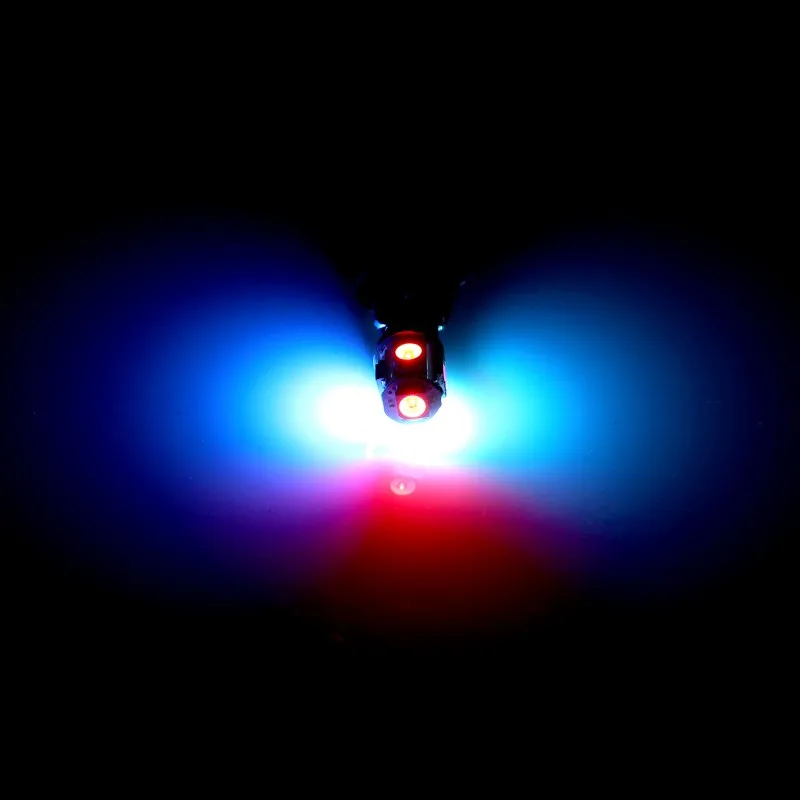 2 шт. светодиодные RGB лампы T10 5SMD W16W для заднего хода|Сигнальная лампа| |