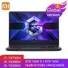 Игровой ноутбук Xiaomi Redmi G, 16,1 дюймов, i7-10750H i5-10300H GTX1650TIGTX1650, 16 ГБ + 512 ГБ, 100% sRGB, Win10
