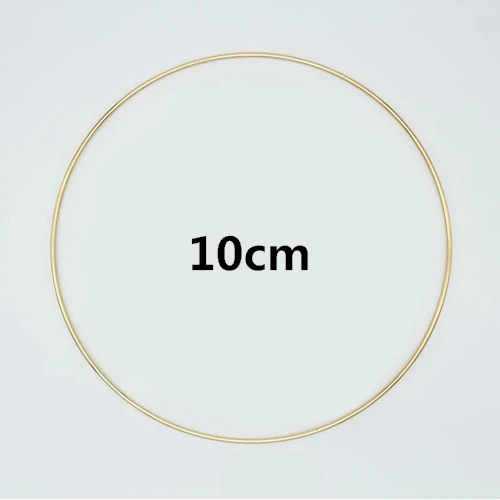 Metal 10cm Натуральные зубцы из древесины бусины деревянное кольцо Stic Dreamcatcherk Дети Diy Деревянный аксессуар для изготовления ювелирных изделий макраме аксессуары - Цвет: Metal 10cm