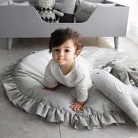 baby mat hot sale round crawling mat baby carpet lace cotton childrens play mat detachable crawling mat