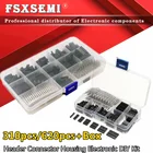 310 шт. 620 шт.компл. 2,54 мм штекер + гнездо Dupont кабель перемычки 1234568 штырьковый разъем корпус электронный комплект сделай сам