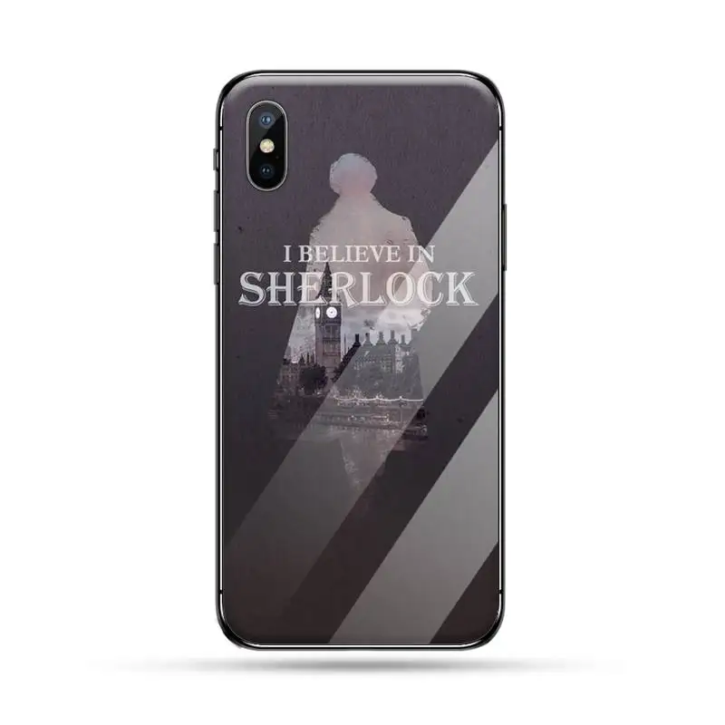 

I am Sherlock Holmes Sherlocked Phone Case Tempered glass For iphone 6 6S 7 8 plus X XS XR 11 12 PRO MAX Mini