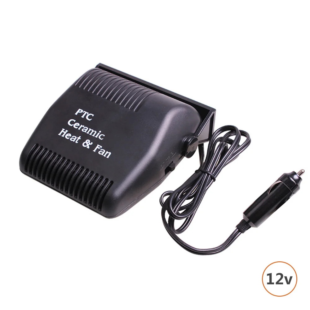 

Self-adhesive Car Heater 2 in1 Car Fan Heater Demister 180° Adjustable Front Windshield Defroster for Interior Heating 12V 150W