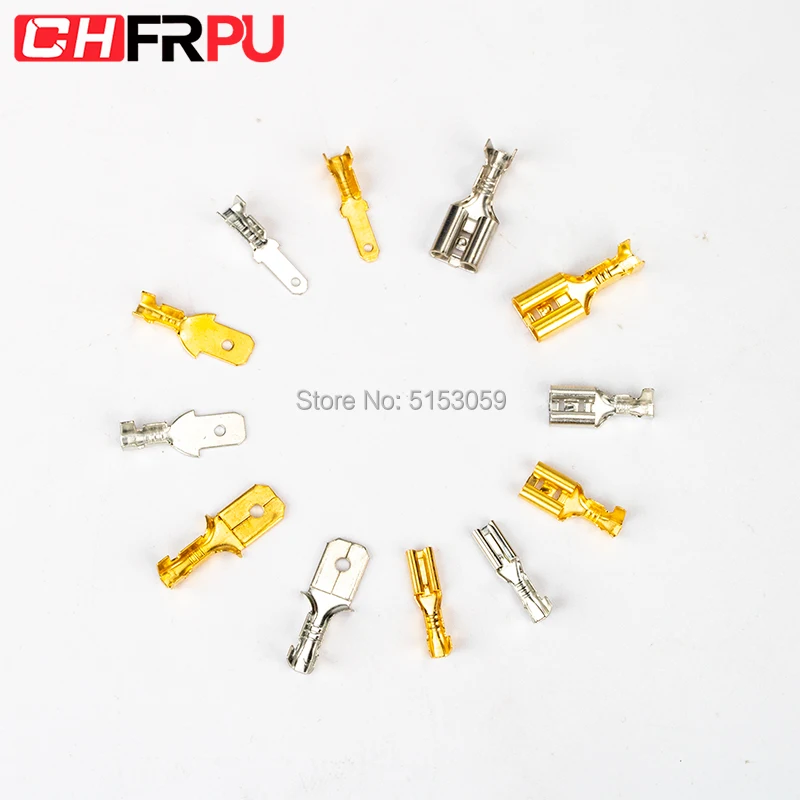 Обжимная Клемма вилка/гнездо электрическая изоляционная втулка соединитель для