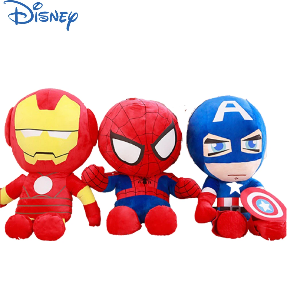 

25/35cm Disney Marvel Avengers Soft Stuffed Captain America Iron Man Spiderman Plush Toy Movie Doll Boy Christmas Gift