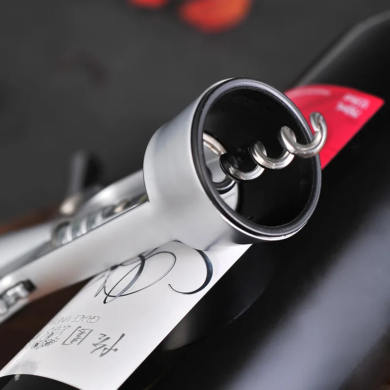 

Portable Red Wine Opener Professional Pressure Corkscrew Bar Accessories Champagne Grape Stainless Steel Wine Bottle Opener Tool