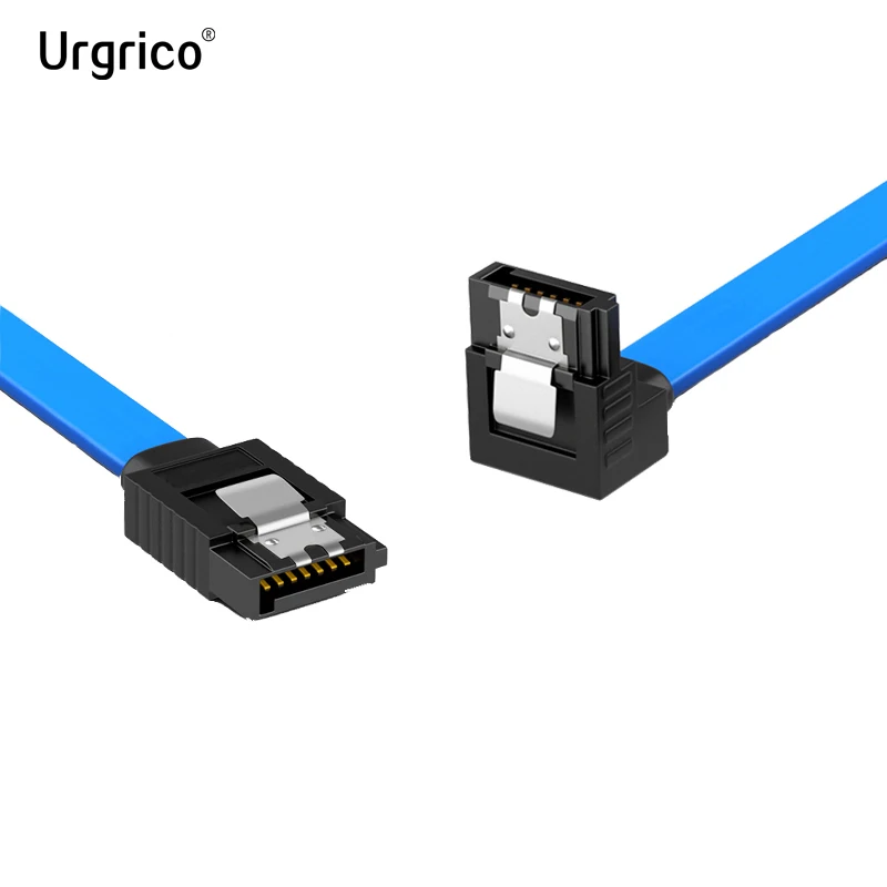 Кабель SATA Urgrico для жесткого диска переходник кабель 90 градусов Asus MSI Gigabyte