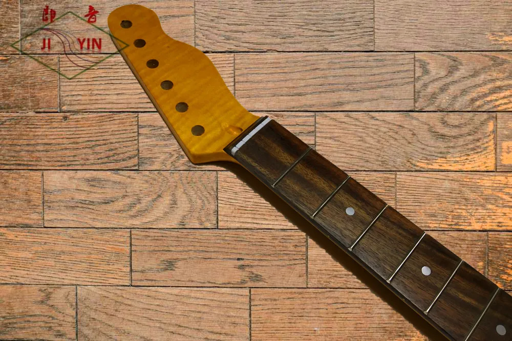 Гриф для электрогитары Fire Maple TL гриф из розового дерева с тигровым узором 22 Лады 25
