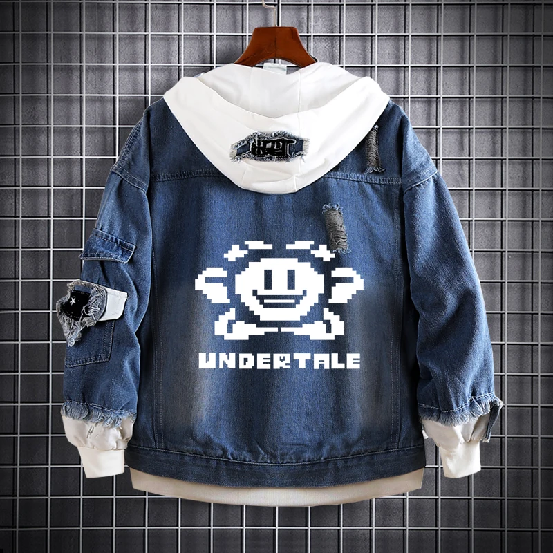 Куртка из денима для мужчин и женщин Game Undertale костюм San Papyrus косплея плотное пальто