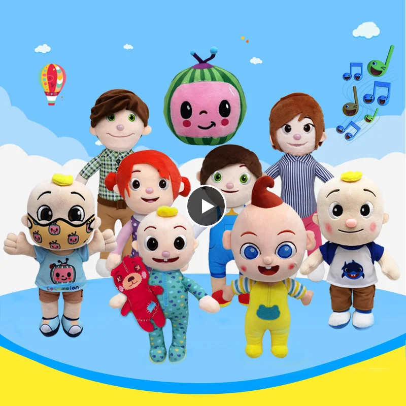 Игрушка JJ Cocomelon музыкальная мягкая плюшевая кукла для детей детская семейные