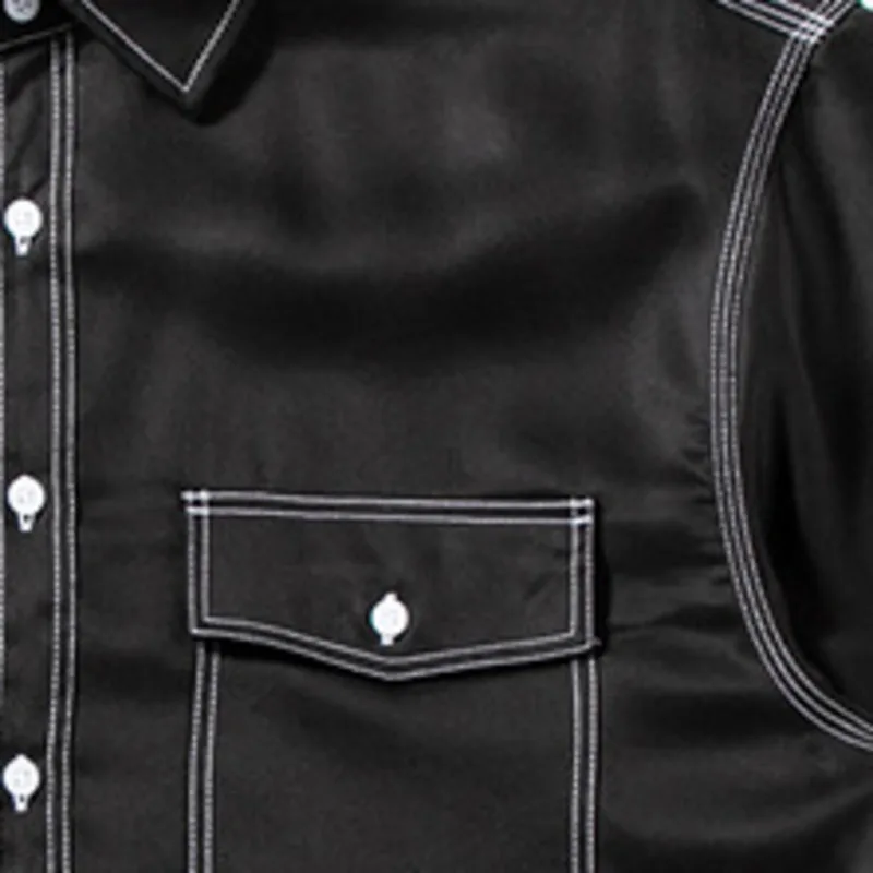 

GVUW Casual Women Blouse Camisas De Mujer Renaissance Pocket Crop Camisa Femenina Commuter Top Line Loose Shirt loose fit AI1234