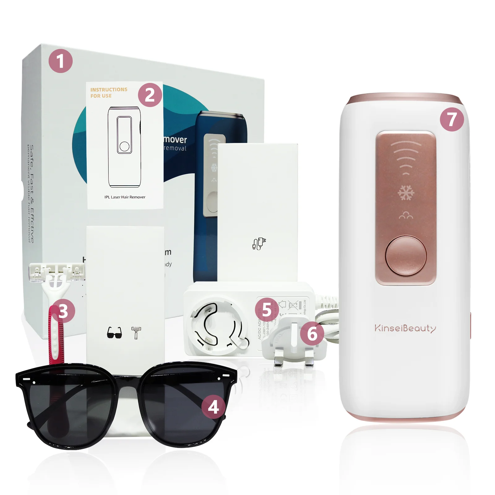 

IPL Hair Removal Device Depilator Machine Pulsed Light Laser Epilator Permanent Ice Sense Painless Facial Body for Women