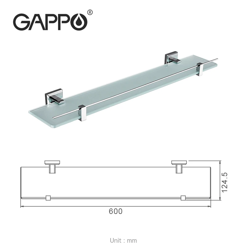 Настенные полки для ванной GAPPO G3807 стеклянная полка комнаты отдыха аксессуары на