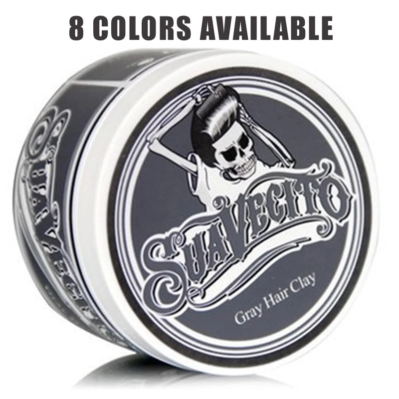 Original Suavecito Color Hair Wax Styling Pomade Silver Grandma Grey Natural Strong Gel Cream Dye Bright for Women Men | Красота и