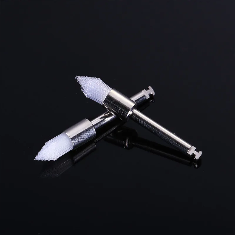 

10pcs Pointed head Dental Nylon Polishing Prophy Brushes Dental Polishing Cup for Contra Angle Disposable White Polisher Brush