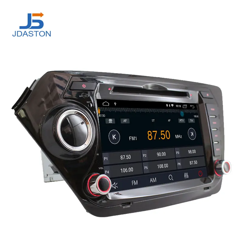 Автомобильный DVD плеер JDASTON Android 9 0 для Kia k2 RIO 2010 2011 2012 2013 2015 Автомобильная