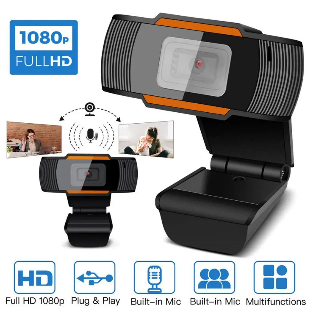 

Webcam 1080P Full HD USB Web Camera With Microphone USB Plug And Play Video Call Web Cam For PC Computer Desktop Webcast Gamer