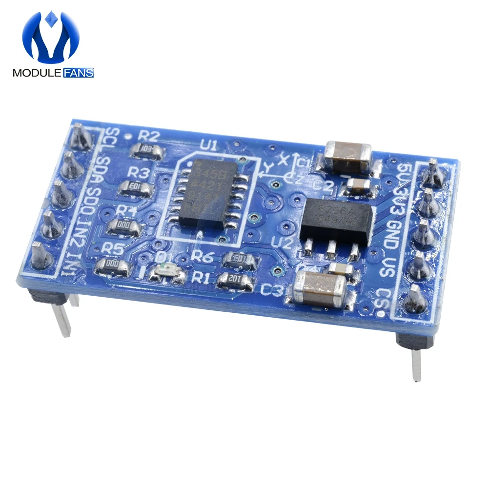 5V 3 V Цифровой ADXL345 три оси гравитационный Сенсор ускорение зарядная Модульная