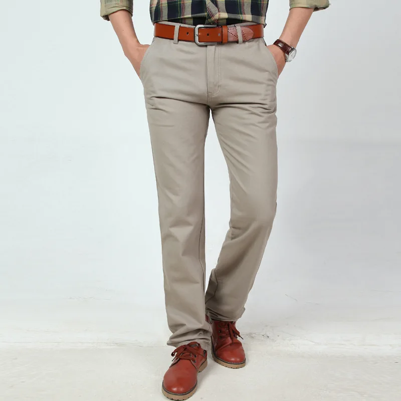 Мужские брюки с карманами Длинные свободные штаны из 100% хлопка мужские карго