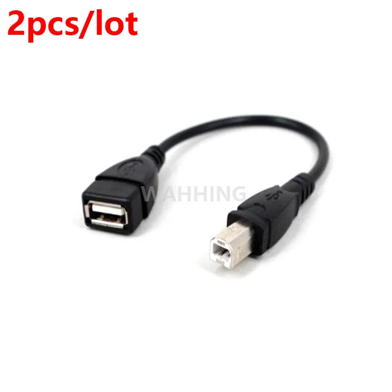 2 шт./лот Новый USB 0 Тип Женский к B Мужской Сканер Кабель для принтера принтер