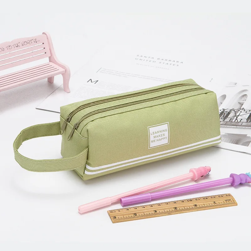 

Large-capacity Pencil Case For Boys And Girls, Multi-layer Stationery Bag, Korean Style Simple Stationery Box