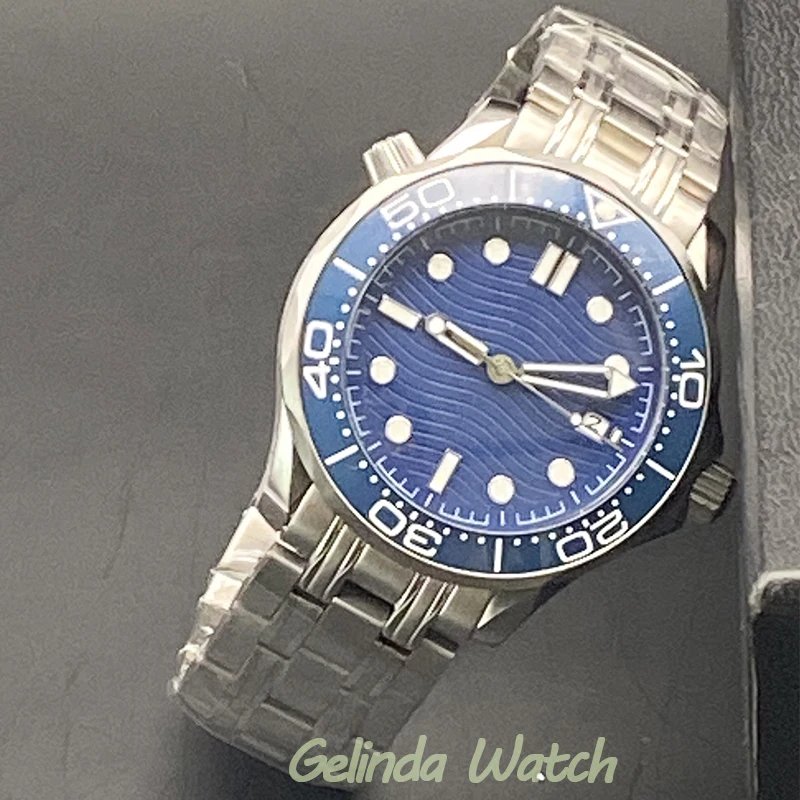 Роскошные 41 мм прозрачные односторонние керамические часы кольцо