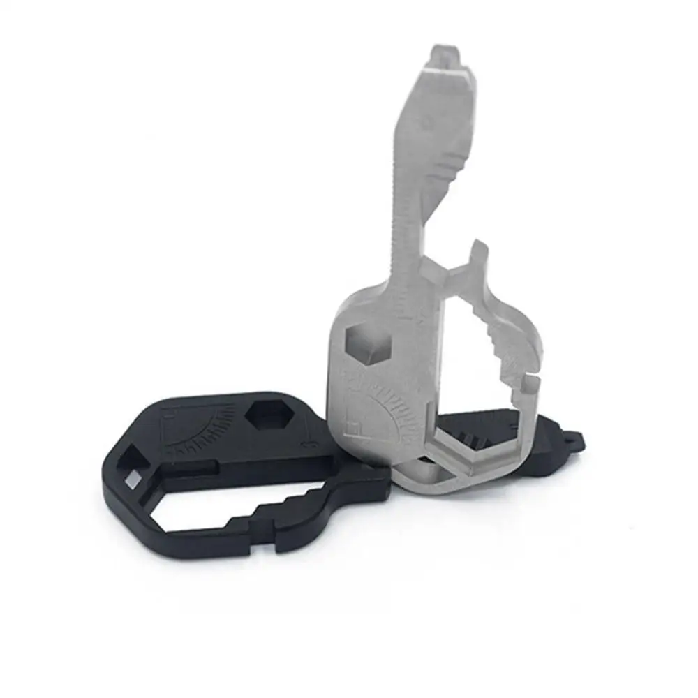 

24 in 1 EDC Stainless Steel Multi-Tool Key Shaped Pocket Tool for Keychain w/Bottle Opener Bottle Opener Kitchen Supplies