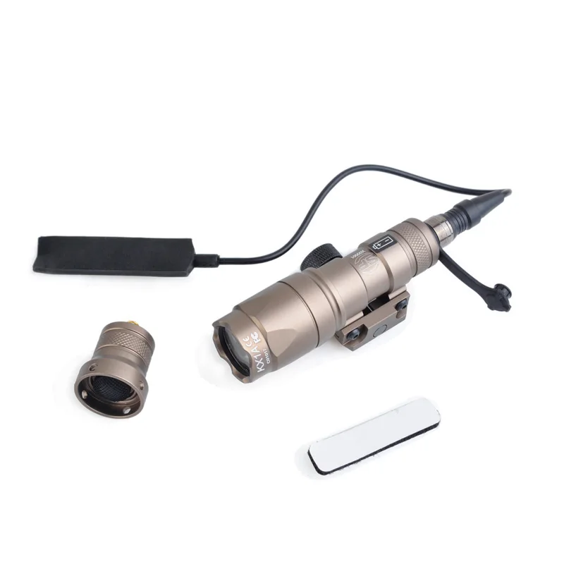 Airsoft Tactical SF M300 Mini Scout Light 250lumen flashlight with remote switch tail mount 20MM Weaver Rail | Спорт и развлечения
