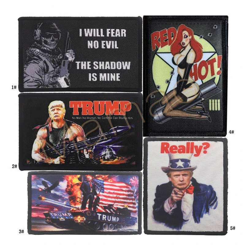 Президент США Трамп держать Америку большой цифровой печати патчи Военная