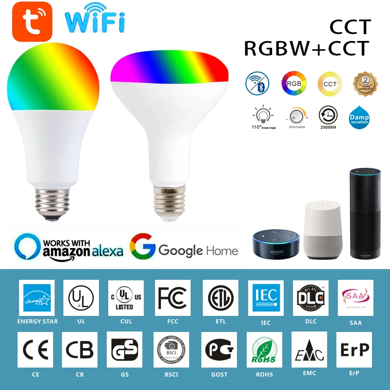 Умсветильник лампа светодиодная с Wi-Fi Е27 10 Вт | Безопасность и защита