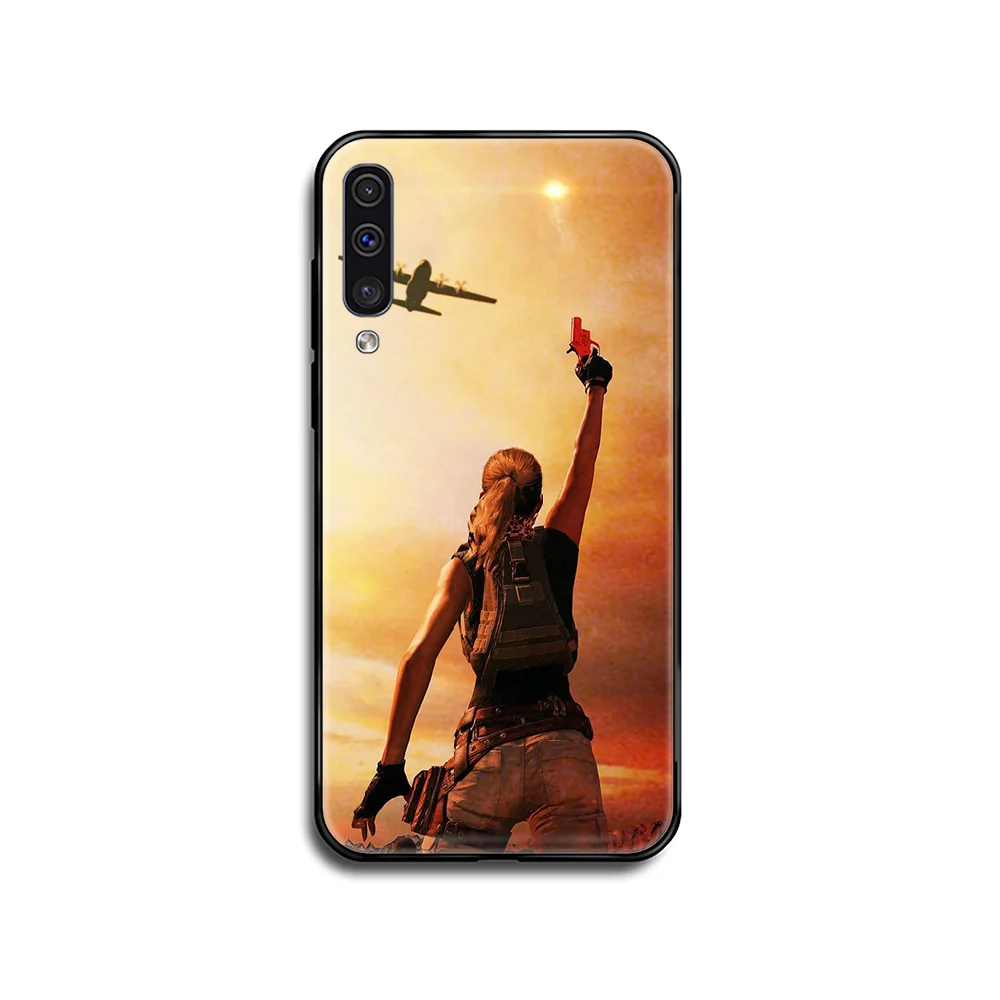 Чехол для телефона PUBG Game Chicken dinner для Samsung Galaxy A C Note 3 4 5 6 7 8 10 20 40 50 70 E S Plus Pro черный.
