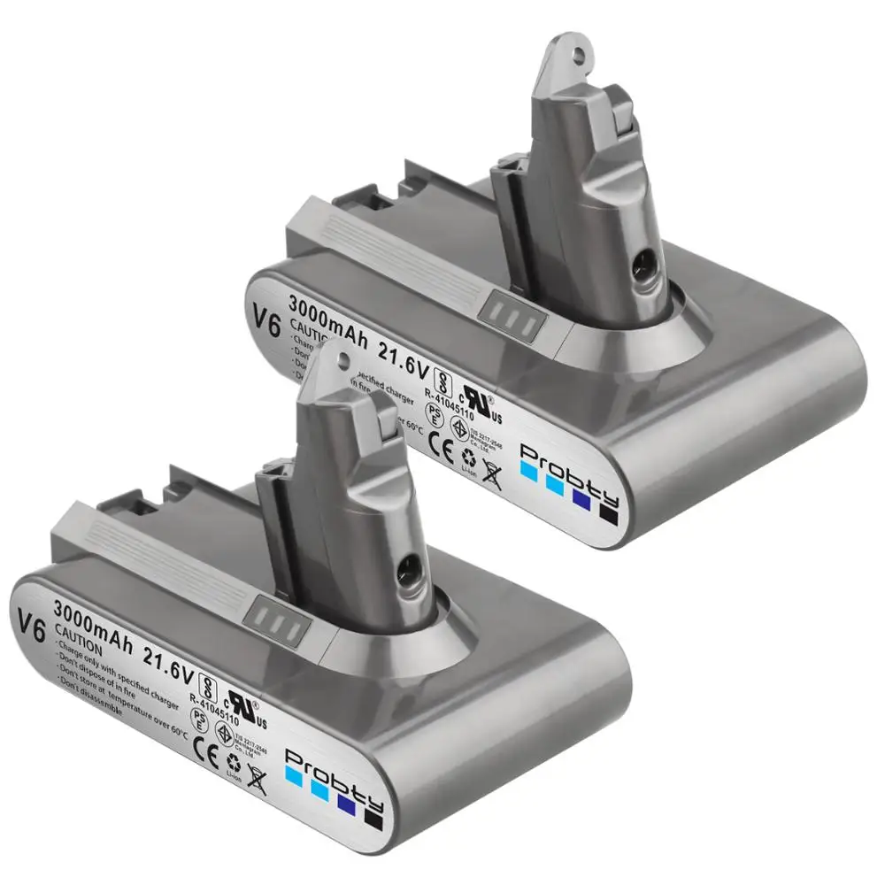 Фото Для аккумулятора Dyson V6 DC59 DC58 DC61 DC72 DC74 DC62 аккумулятор Absolute Animal 650 770 880 SV06 SV07 SV09 ручной вакуумный аккумулятор №4