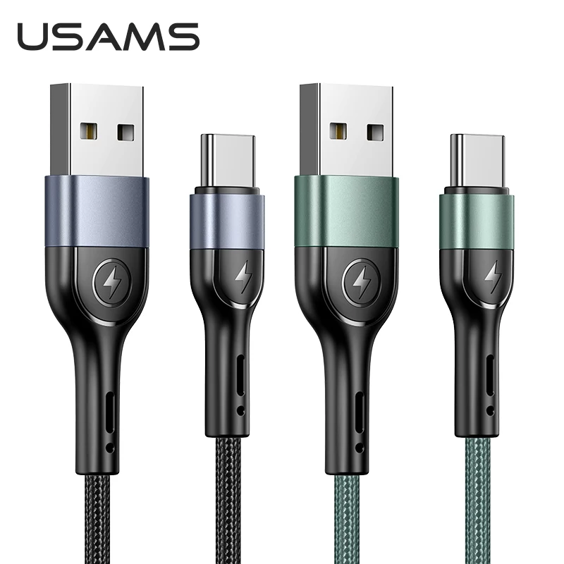 USAMS 30 шт. Usb кабель C зарядный Micro USB для Huawei Xiaomi Samsung Iphone набор кабелей Lightning передачи