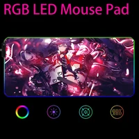 genshin impact rgb keyboard mousepad computer gaming mouse pad speed large accessories mouse mats office desk protector desktop