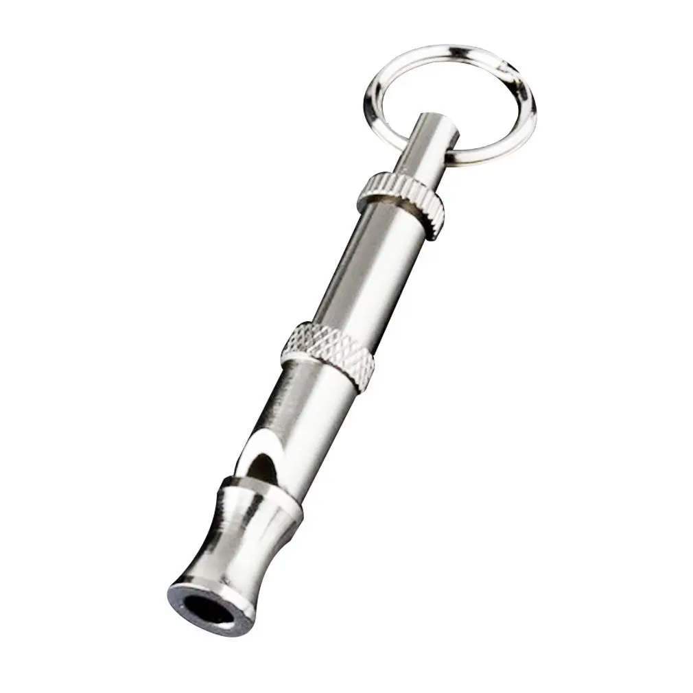 

1Pc Hot Pet Dog Training Adjustable Whistle Sound Pet Products For Dog Puppy Dog Whistle Stainless Steel Whistle Key Chain Hot