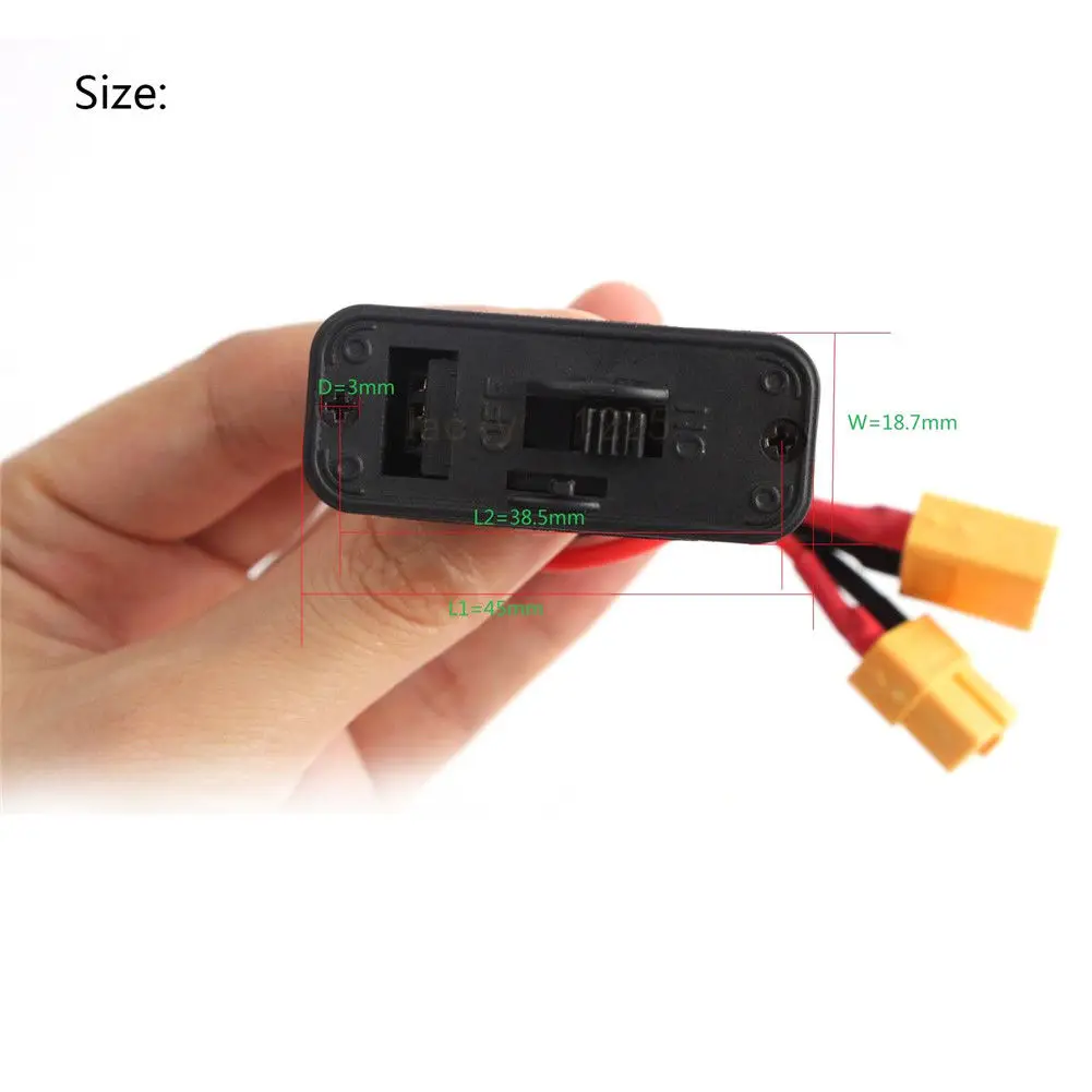 Heavy Duty Battery Harness Connector Switch for XT60 T EC3 Plug Charging Socket | Игрушки и хобби