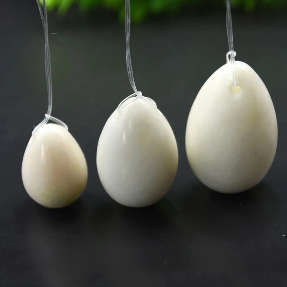 Натуральный нефритовый яйце массажер для послеродовой реабилитации нефрит