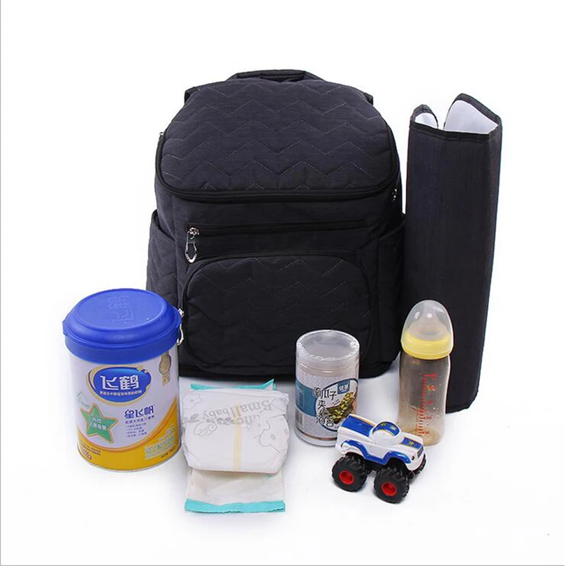 

2020 Mummy Bag Multi-function Large Capacity Backpack For Mommy Holding Milk Bottle Infant Backpack Anti-theft Backpack WQY252