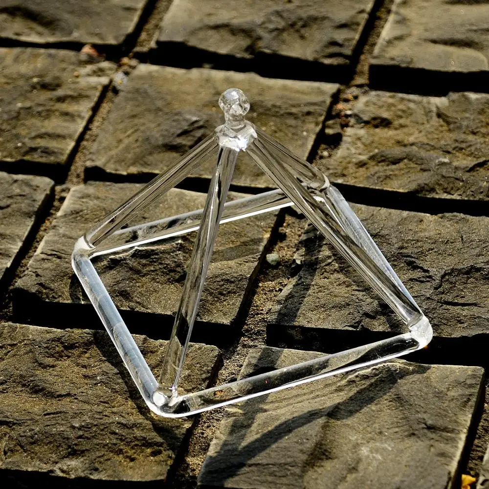 Пирамиды из прозрачного кварцевого кристалла для заживления звука 4 5 6 дюймов 3