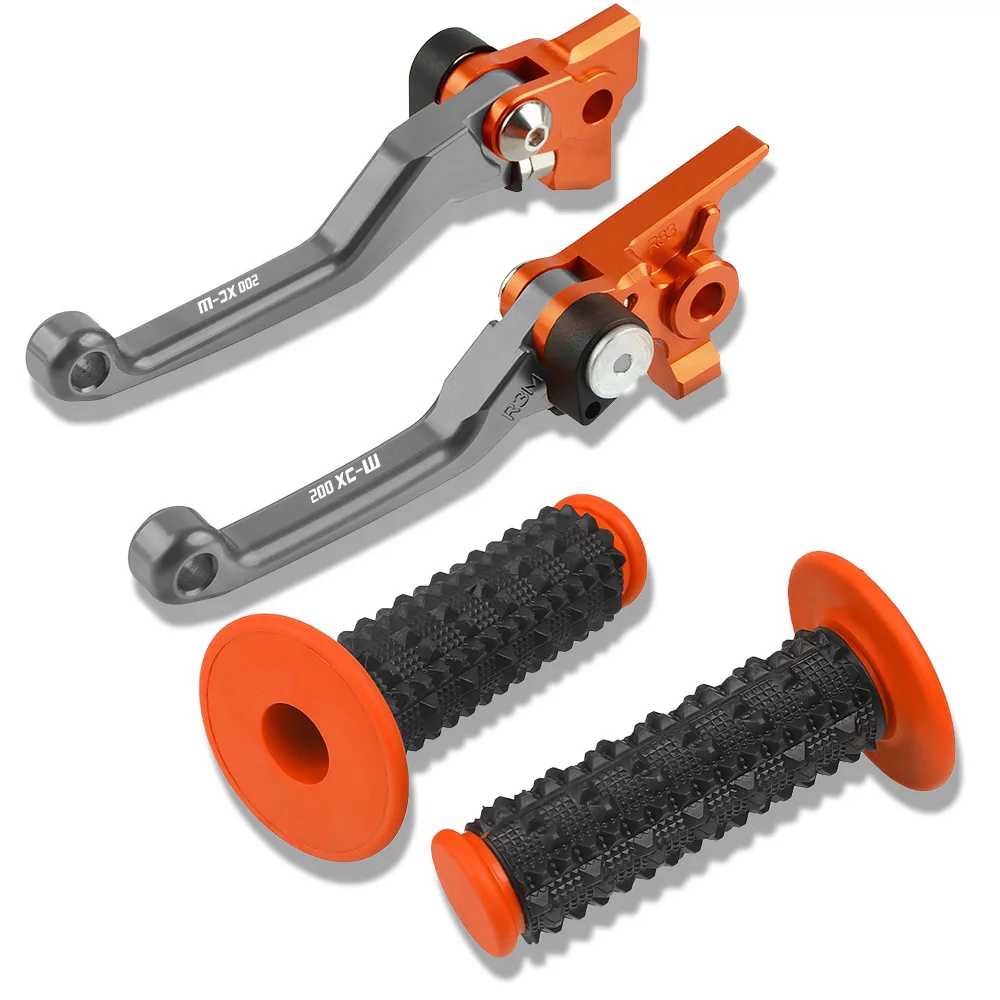 

Motocross Non-slip Hand Grips Handlebar Dirt Bike Foldable Brake Clutch Levers FOR 200XC-W 2003 2004 2005 2006 2007 2008 200XCW