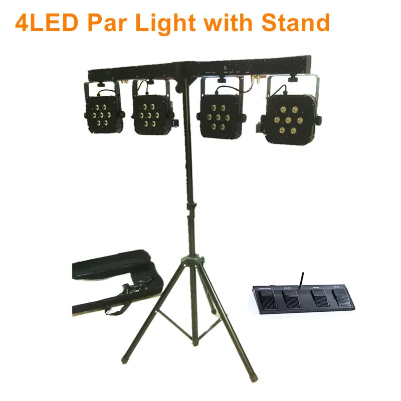 Сценический сценический светильник 4 светодиода с подставкой для мобильных